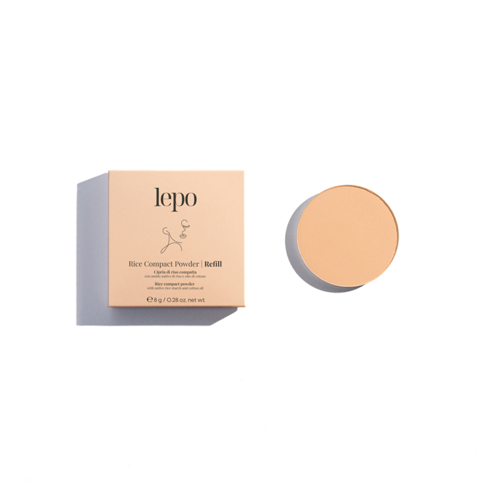Lepo REFILL COMPACT POWDER  Συμπαγής Πόύδρα Ρυζιού με Φυσικό Άμυλο Ρυζιού και Βαμβακέλαιο - Ν.93 8g